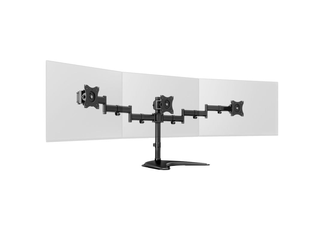 Multibrackets MB 3392 – Tischhalterung, 3-fach, Standfuss, bis 27", VESA 100 × 100 mm, 8 kg