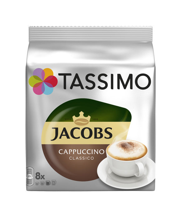 Tassimo Kaffeekapseln Jacobs Cappuccino – für Tassimo – 40 Kapseln