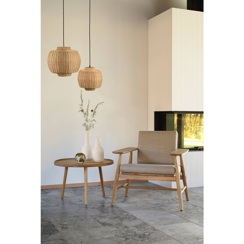 Villa Collection Pendelleuchte Vilna – E27, 40 W, Ø 40 cm, H 35 cm – Natur