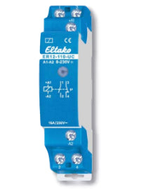 Eltako Relais mit Sockel – 230 V, 16 A – Blau – ER12-110-UC