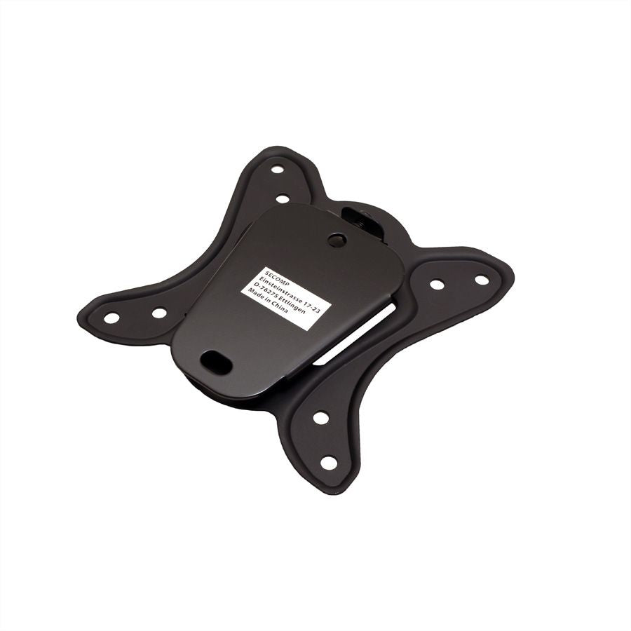 VALUE Monitor-Wandhalterung – 1 Monitor – bis 27" – VESA 75×75/100×100 mm – bis 20 kg/Monitor – Schwarz