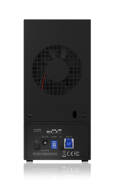 ICY BOX IB-RD3621U3 – 2-Bay Desktop Gehäuse – USB 3.0, für 3,5" HDD, SATA