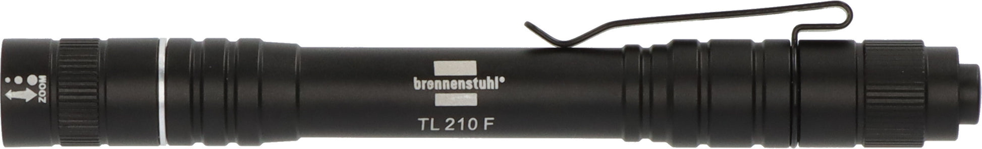Brennenstuhl Taschenlampe TL 210F – 180 lm, 50 m, IP44, 4 Modi – Schwarz