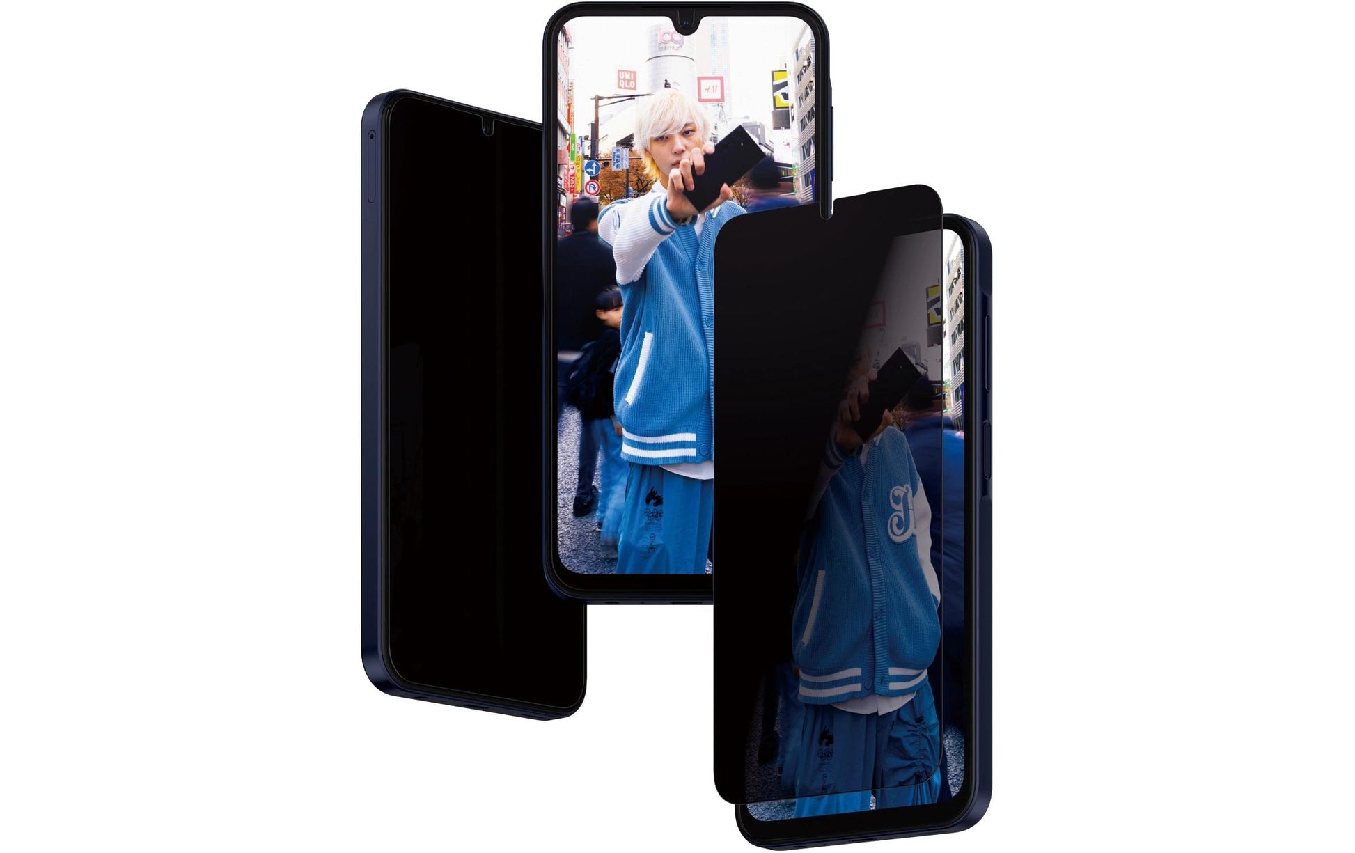 PanzerGlass Privacy-Filter (Panzerglas), Ultra-Weit Passform – für A15/A15 5G – mit Applikator