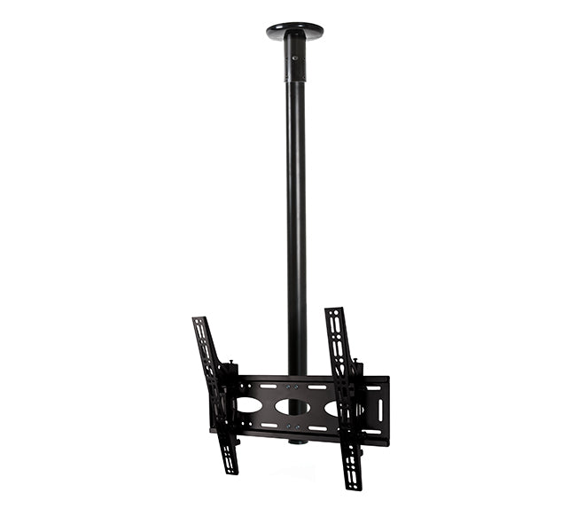 B-Tech Deckenhalterung – 39–65" – VESA 400×400–600×400 – bis 50 kg, Teleskopmast, neigbar – BT8424