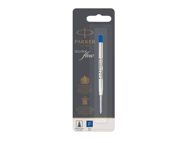 Parker Kugelschreiber-Mine Quinkflow – Blau, 0,8 mm, dokumentenecht, geruchsarm, 1 Stk.
