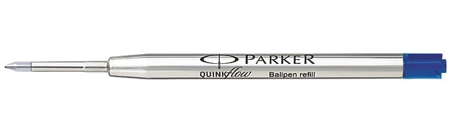 Parker Kugelschreiber-Mine Quinkflow – Blau, 0,8 mm, dokumentenecht, geruchsarm, 1 Stk.