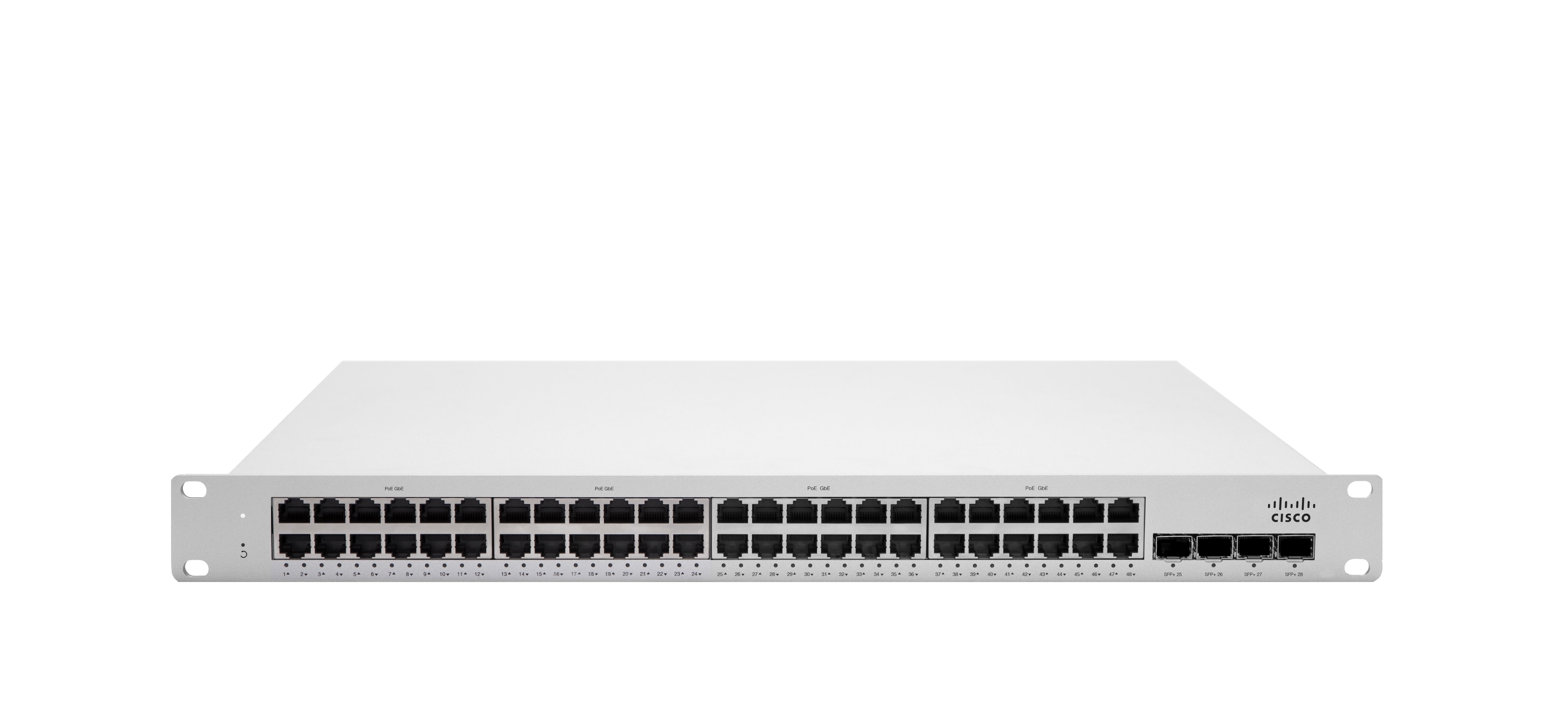Cisco Meraki MS225-48 – Managed Switch – 48×GbE, 4×SFP+, L2, 1U