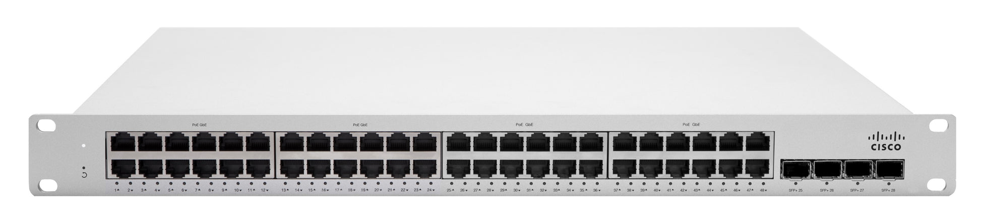 Cisco Meraki MS225-48 – Managed Switch – 48×GbE, 4×SFP+, L2, 1U