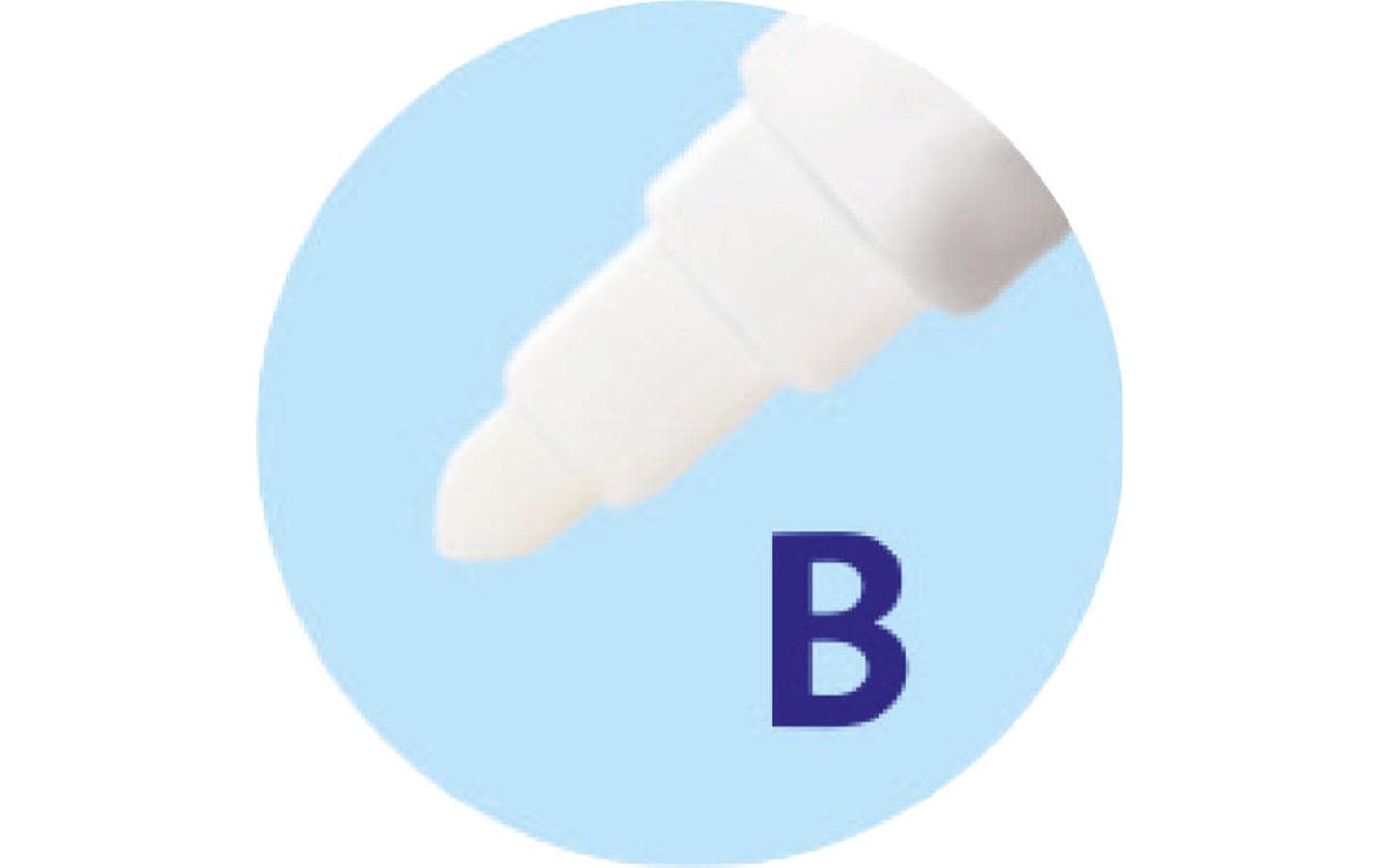 Pelikan Super Pirat Tintenlöscher – breit, blau, für Linkshänder, Packung, 50 Stk.