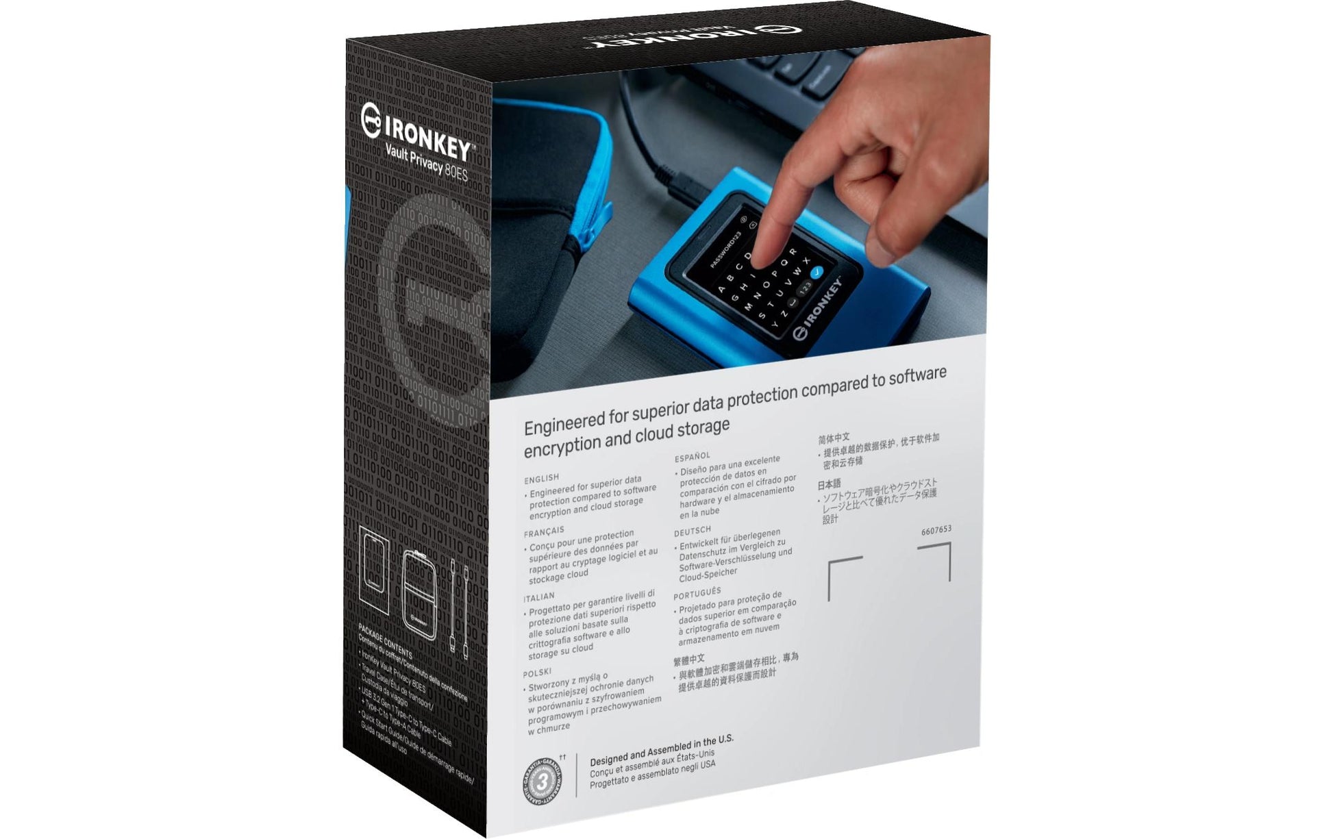 Kingston Technology Kingston IronKey Vault Privacy 80 USB-Stick – 7,7 TB, XTS-AES 256-Bit, Verschlüsselt