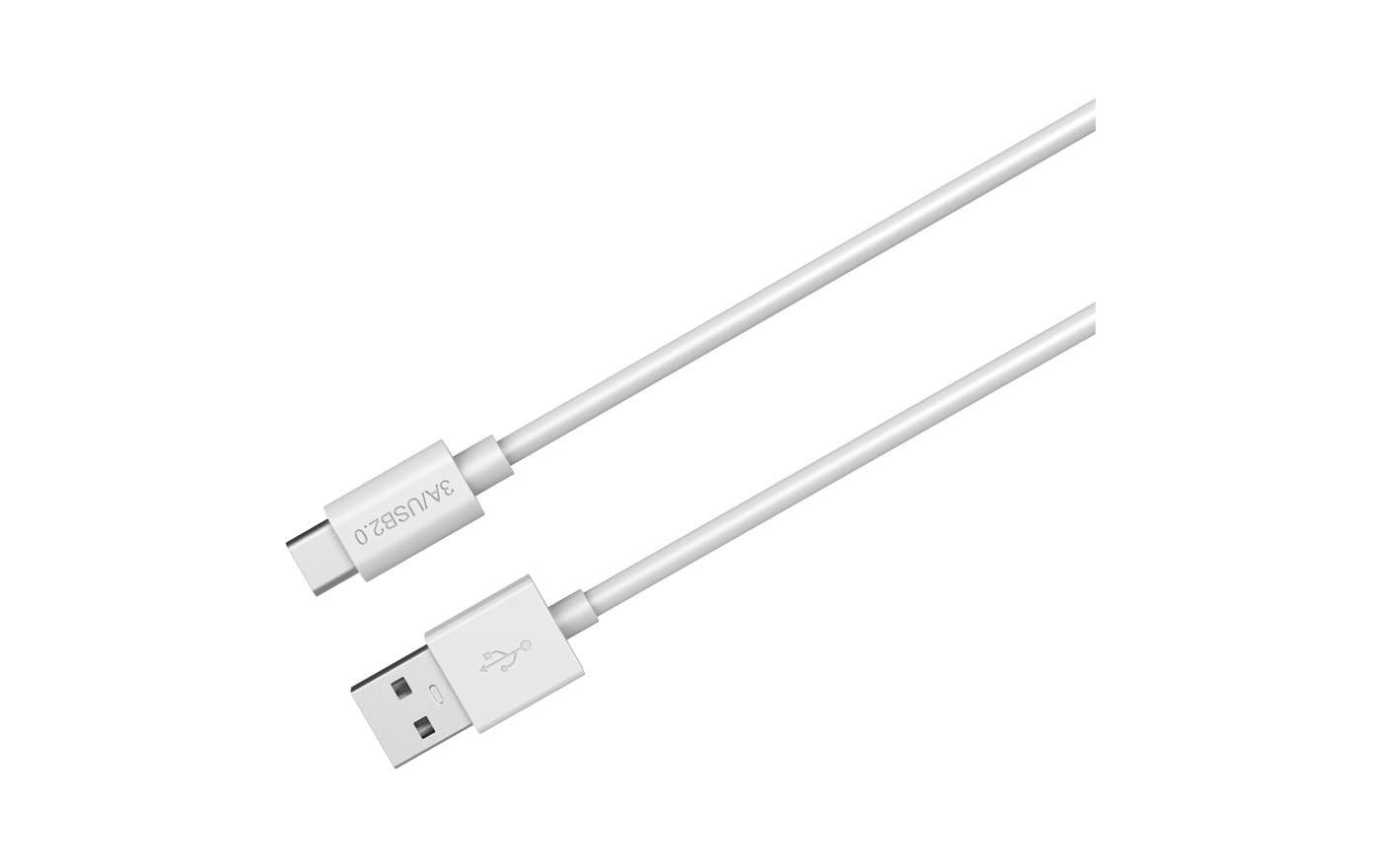 LMP USB-A auf USB-C Kabel – USB 2.0 (480 Mbit/s) – 2 m – PD 36 W – TPE – Weiss