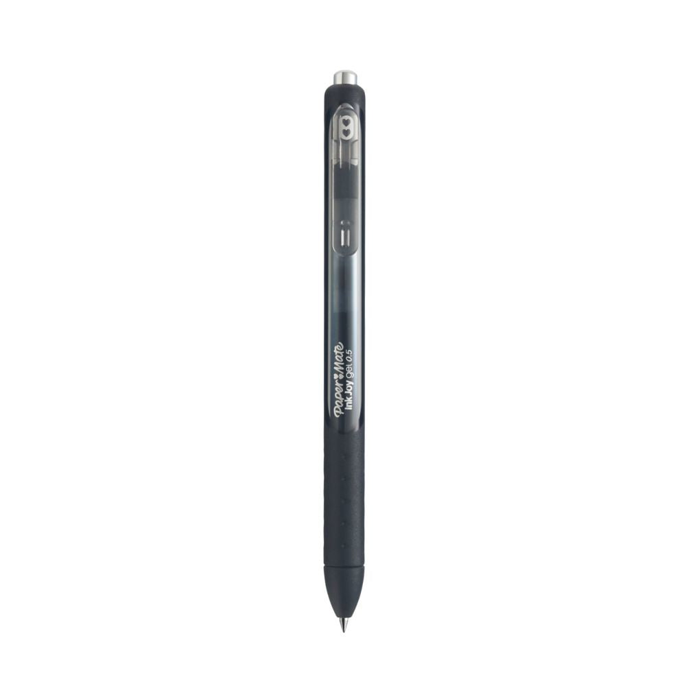 Papermate Paper Mate Gelschreiber, Druckmechanik – Schwarz, Spitze 0,7 mm, schnelltrocknend, nachfüllbar, 12er-Set