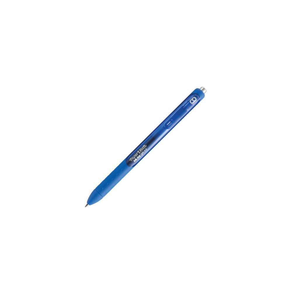 Papermate InkJoy Gelschreiber, Druckmechanik – Blau, Spitze 0,7 mm, schnelltrocknend, nachfüllbar, 12er-Set