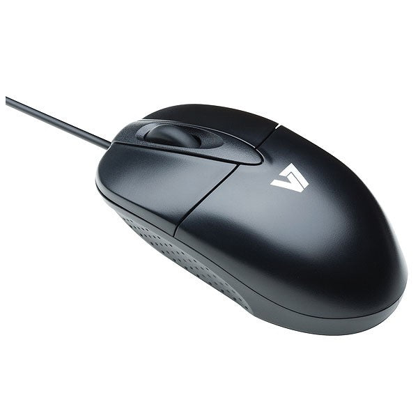 V7 Maus – Kabelgebunden (USB‑A), 1000 DPI, beidhändig, Schwarz