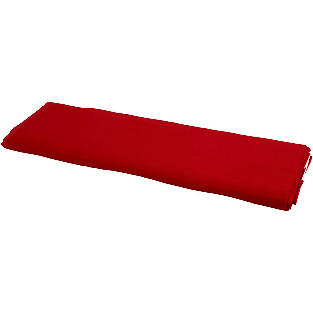 Creativ Company Stoff – rot – 145 cm × 10 m, Baumwolle