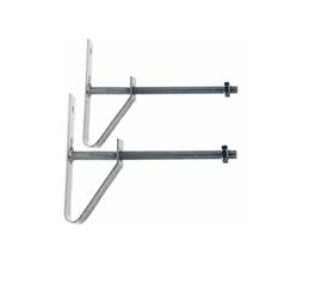HP Autozubehör Wandhalterung Höchstgewicht 20 kg – Set, Silber, Stahl