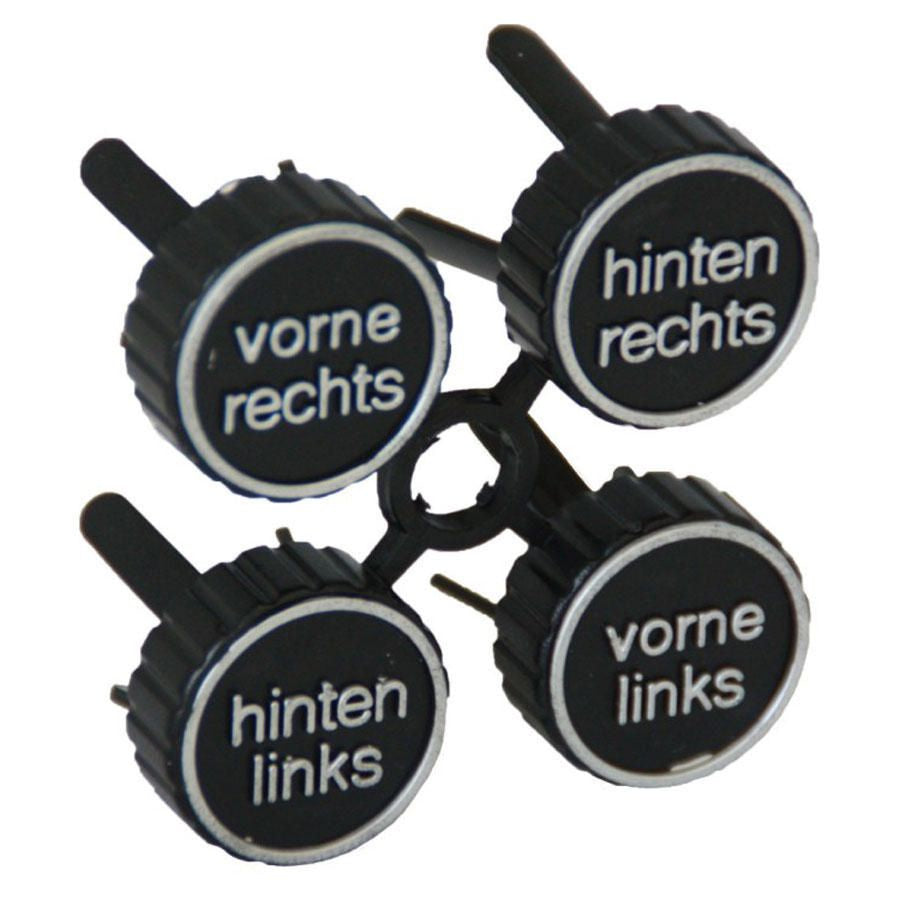 HP Autozubehör Universelles Radmarker-Set – 4 Stk.