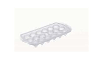 Rotho Eiswürfelbehälter Diamond – 26,3 × 12,2 × 3,5 cm, Polypropylen (PP), Transparent, 18 Eiswürfel