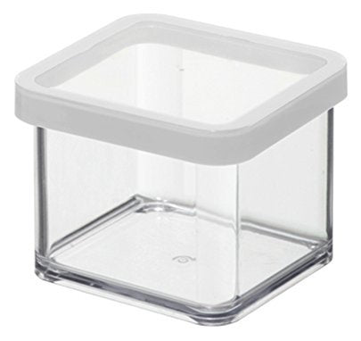 Rotho Vorratsdose Loft – 0,5 l – rechteckig – Kunststoff – transparent – 10 × 7 × 10 cm
