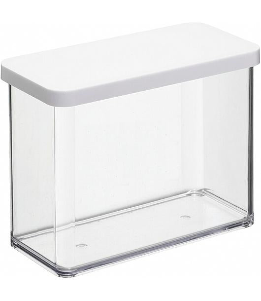 Rotho Vorratsdose Loft – 2,1 l – rechteckig – 20 × 14,2 × 10 cm – Kunststoff – transparent