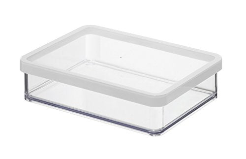 Rotho Vorratsdose Loft – 1 l – rechteckig – 20 × 4,8 × 15 cm – Kunststoff – transparent