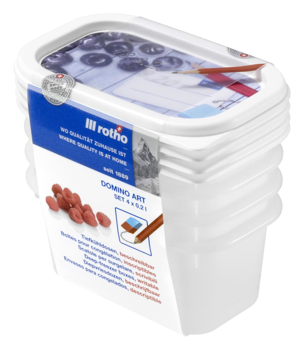 Rotho Vorratsdose 200 ml, 11,7 × 7,5 × 10,5 cm, Polyethylen (PE), Transparent