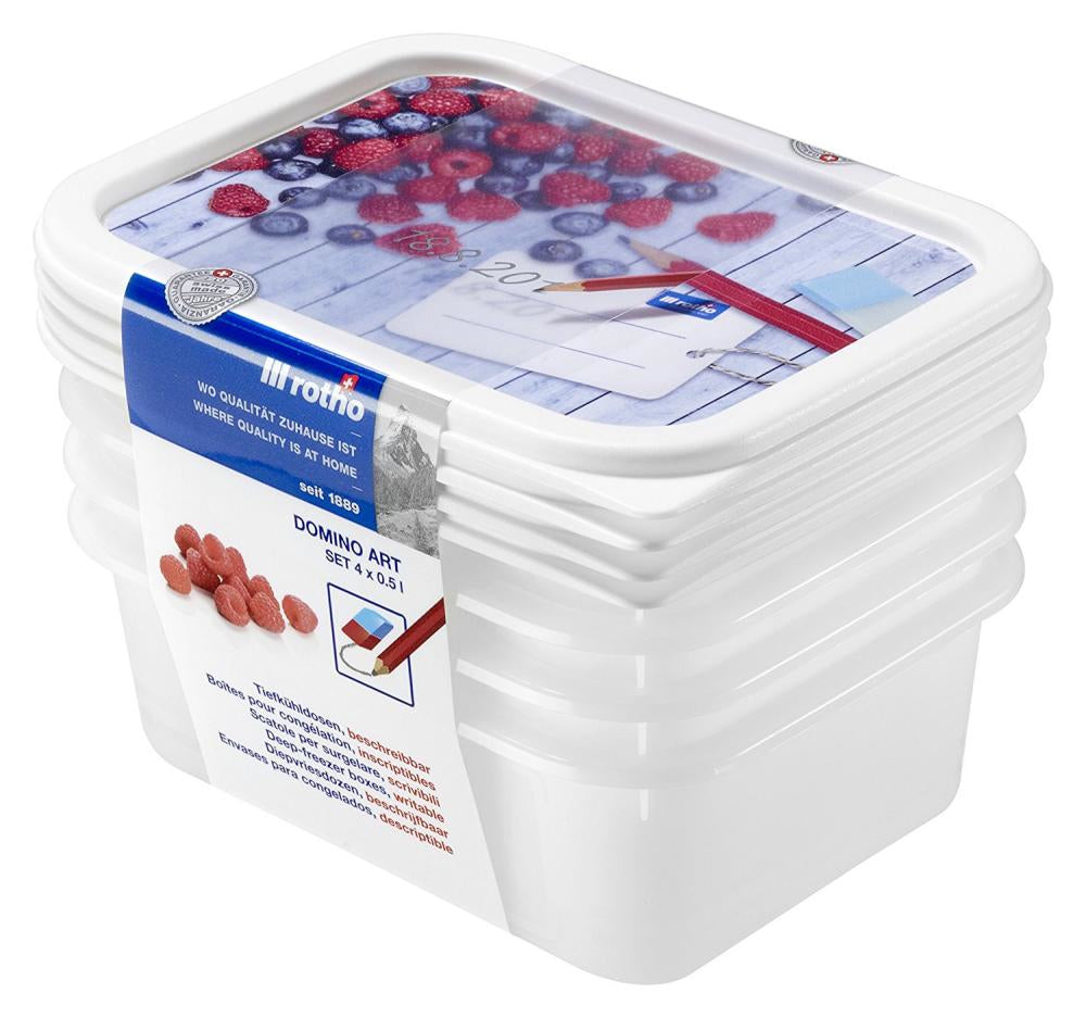 Rotho Vorratsdose 500 ml, 15,7 × 11,8 × 10,5 cm, Polyethylen (PE), Transparent