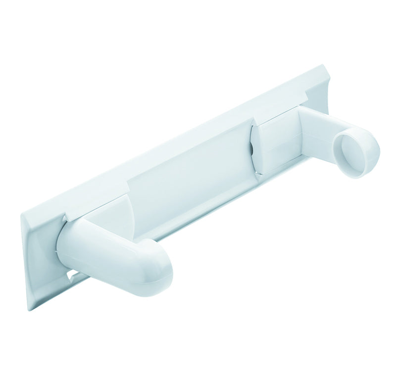 Rotho Küchenrollenhalter Polypropylen (PP), 8 × 34 × 10 cm, weiss, BPA-frei