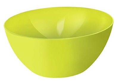 Rotho Caruba Schüssel – 8 l, Kunststoff, Limettengrün, bruchfest, spülmaschinenfest, stapelbar, BPA-frei