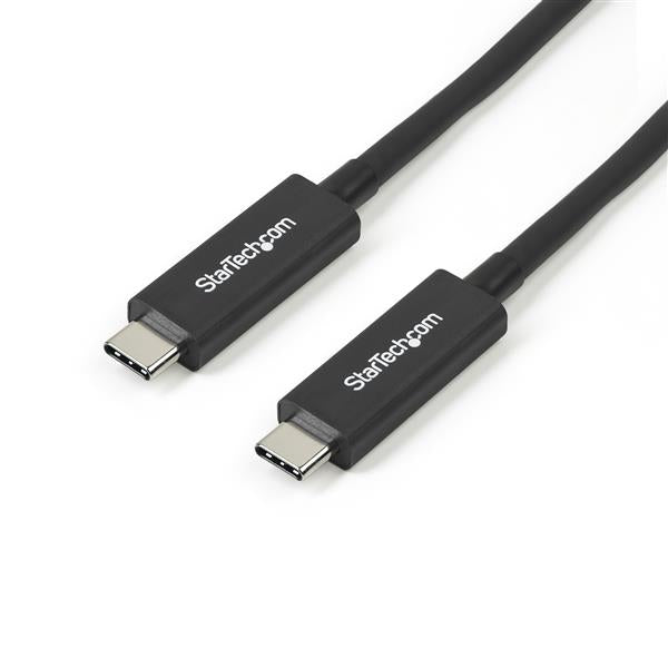 StarTech.com Thunderbolt 3 (USB-C) Kabel – 40 Gbit/s – 1 m – PVC-Mantel, Nickelkontakte – Schwarz