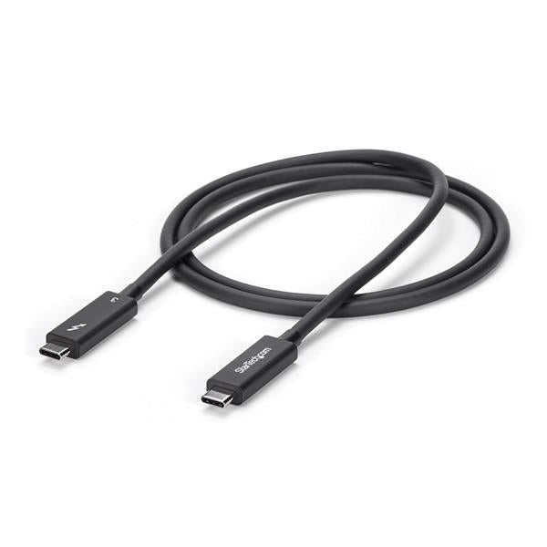 StarTech.com Thunderbolt 3 (USB-C) Kabel – 40 Gbit/s – 1 m – PVC-Mantel, Nickelkontakte – Schwarz
