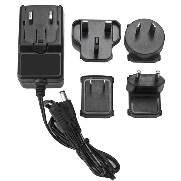 StarTech.com Netzteil DC 12 V 2 A 24 W – EU/UK/AU/NA Stecker – Schwarz