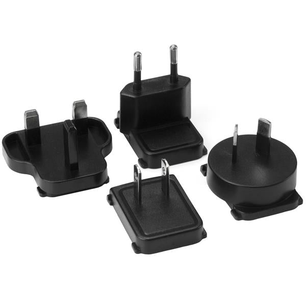 StarTech.com Netzteil DC 12 V 2 A 24 W – EU/UK/AU/NA Stecker – Schwarz