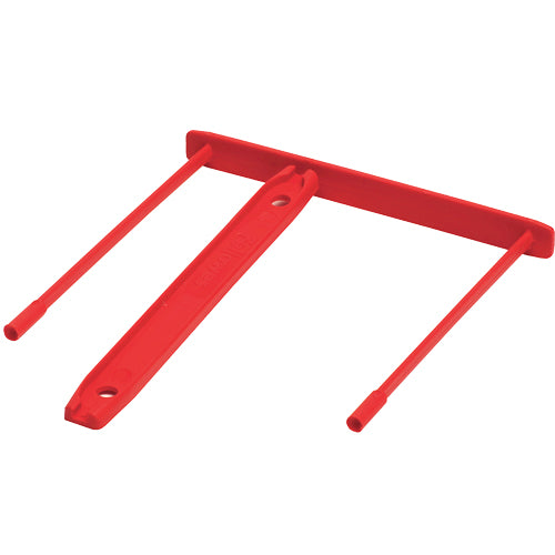Fellowes Archivierungs-Zubehör zweiteiliger Clip mit Bügel – B 90 × H 40 × T 105 mm, 100 Stück, Rot