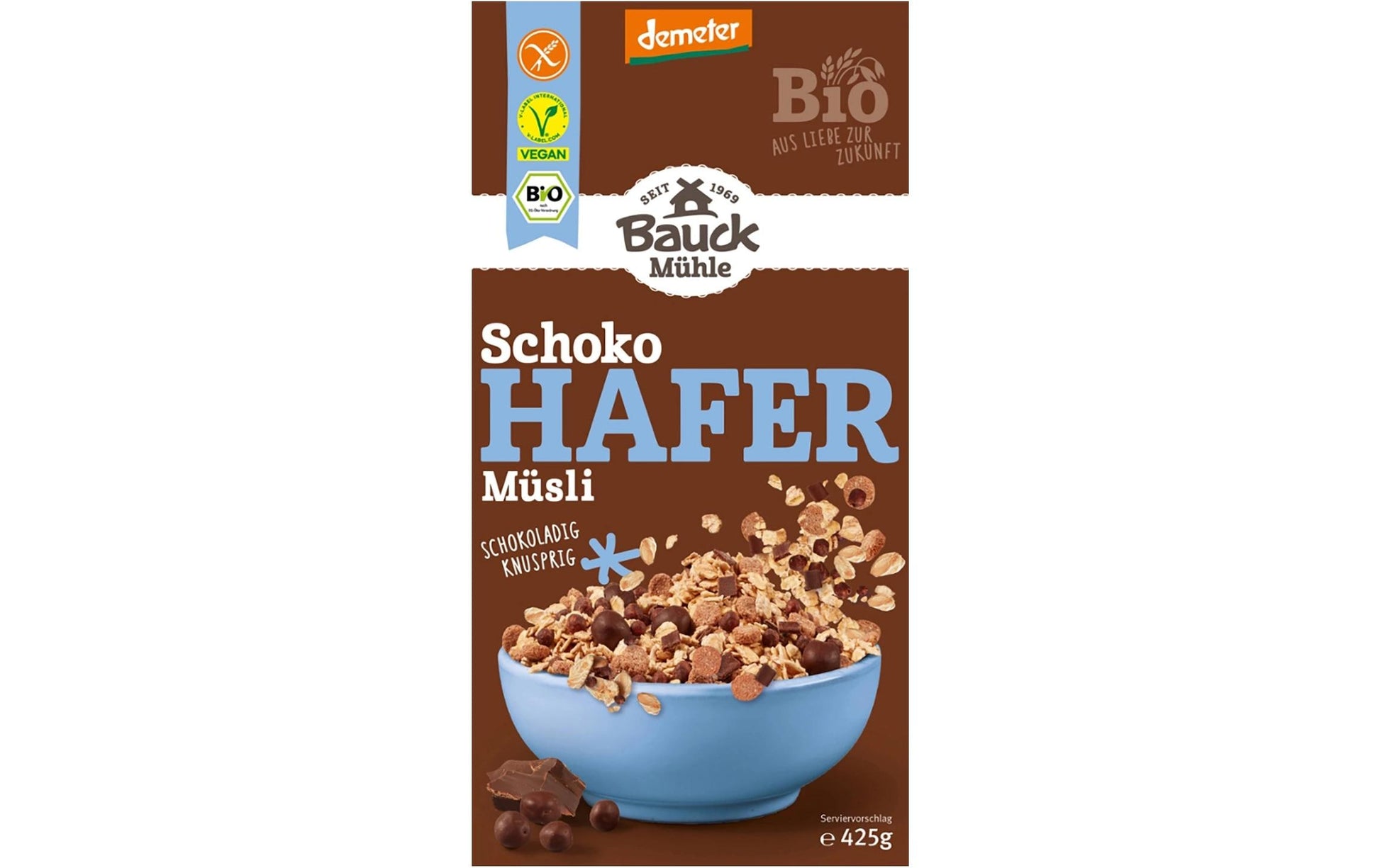 Bauck Mühle Müesli Schoko – Bio, glutenfrei – 425 g