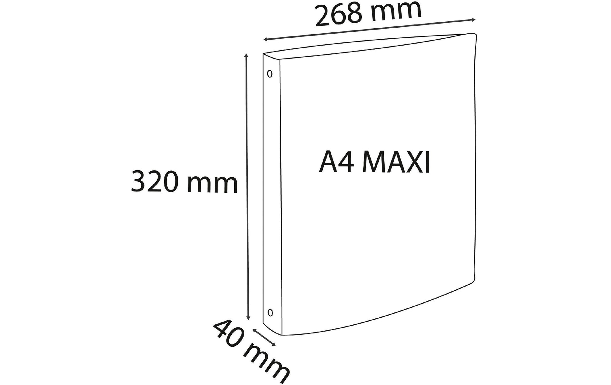 Exacompta Skandi Ringbuch – 2-Ring Ø 30 mm – für A4+ – Rückenbreite 4 cm – mehrfarbig – 4 Stk.