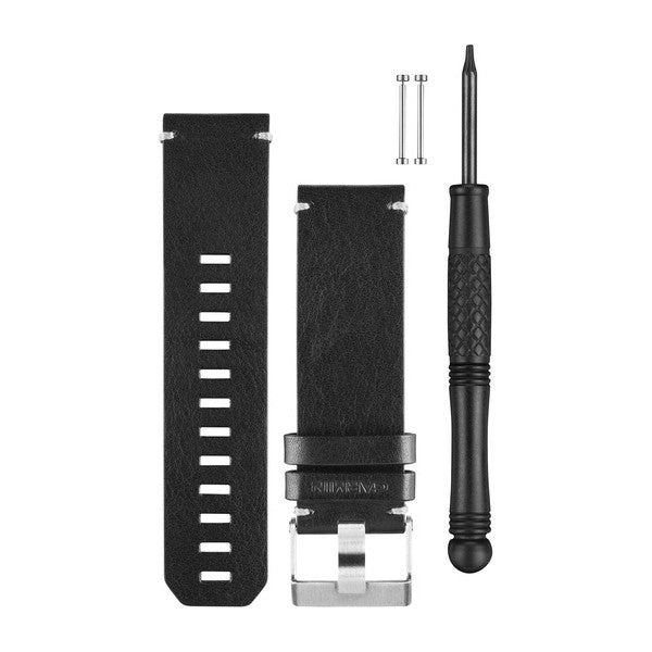 Garmin fenix 3 – Armband – für Fenix 3, Quatix 3, Tactix Bravo, Schwarz, Leder