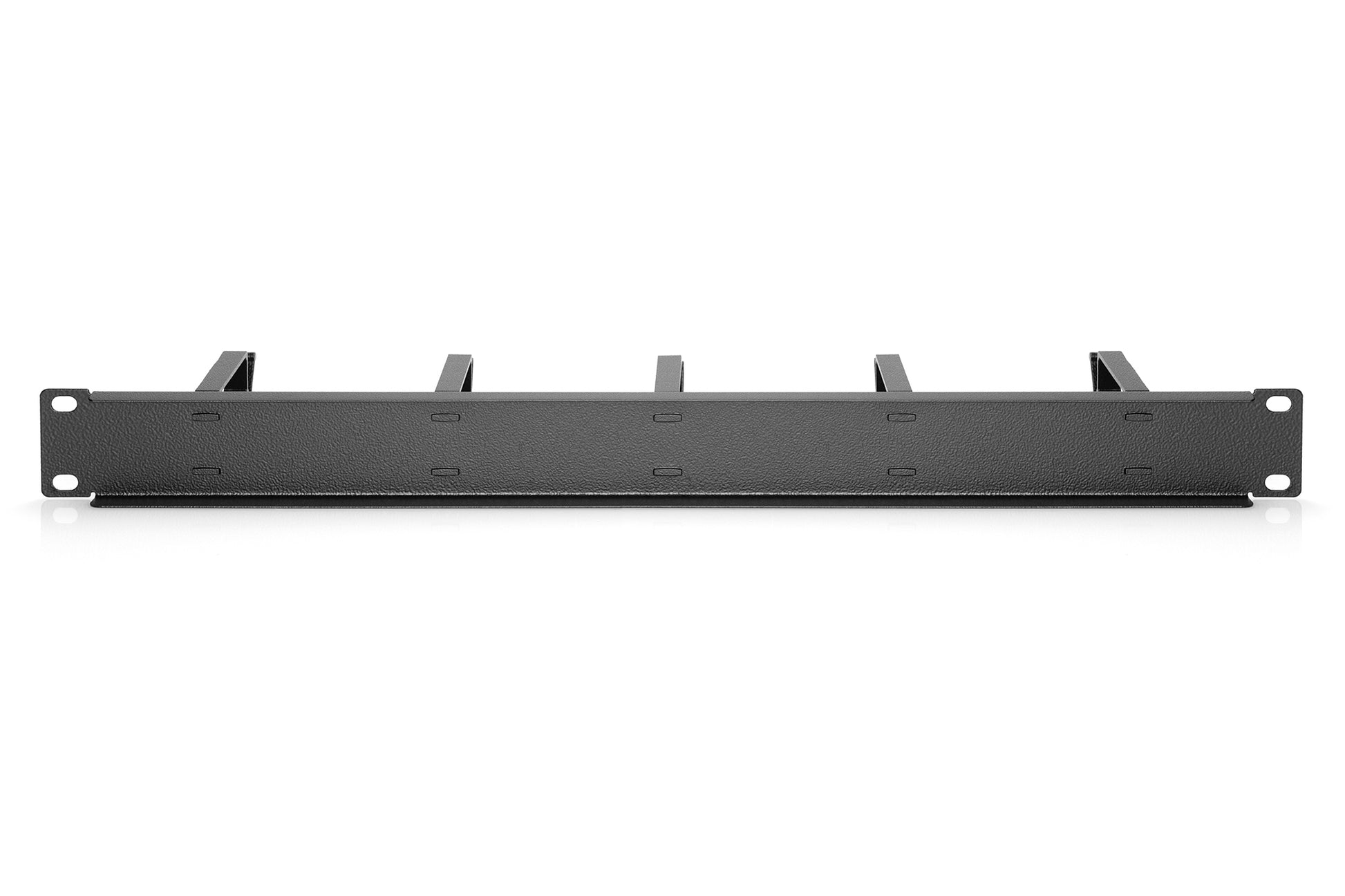 Digitus Kabelrangierpanel – Schwarz, mit Kabelführungsbügeln, für 483 mm (19")-Schränke, 1HE