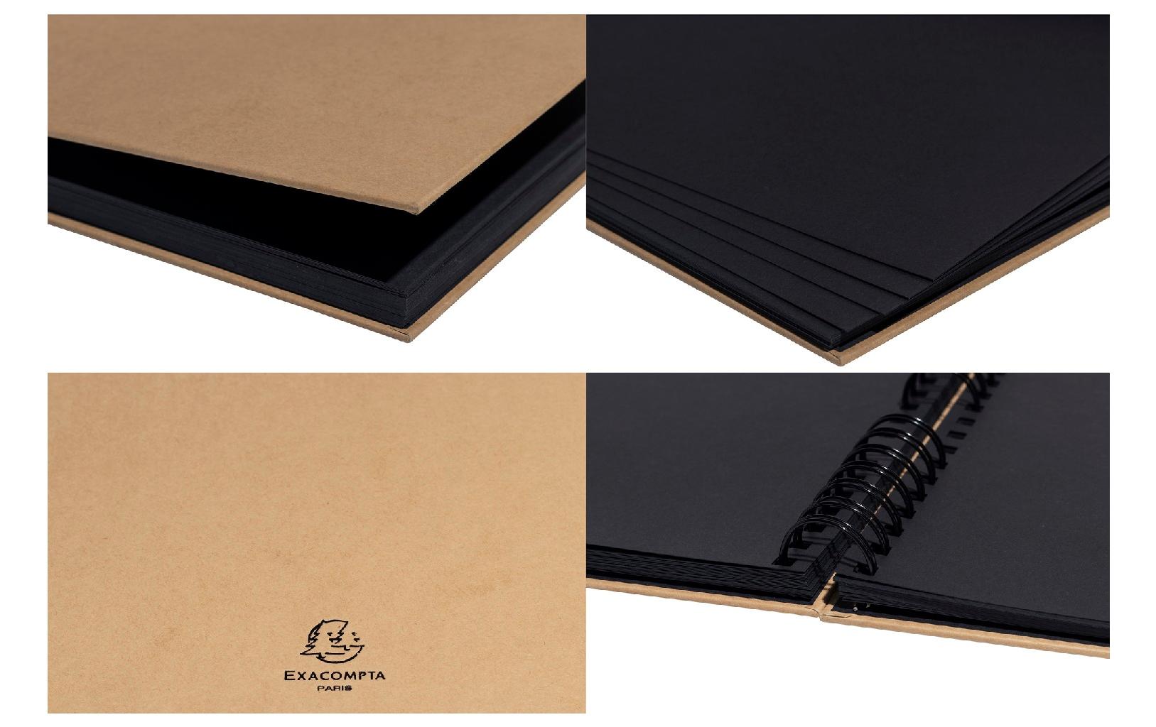Exacompta Scrap Addict – Scrapbooking-Set – Fotoalbum 32 × 22 cm – inkl. 12 Metallic-Marker, 300 Sticker
