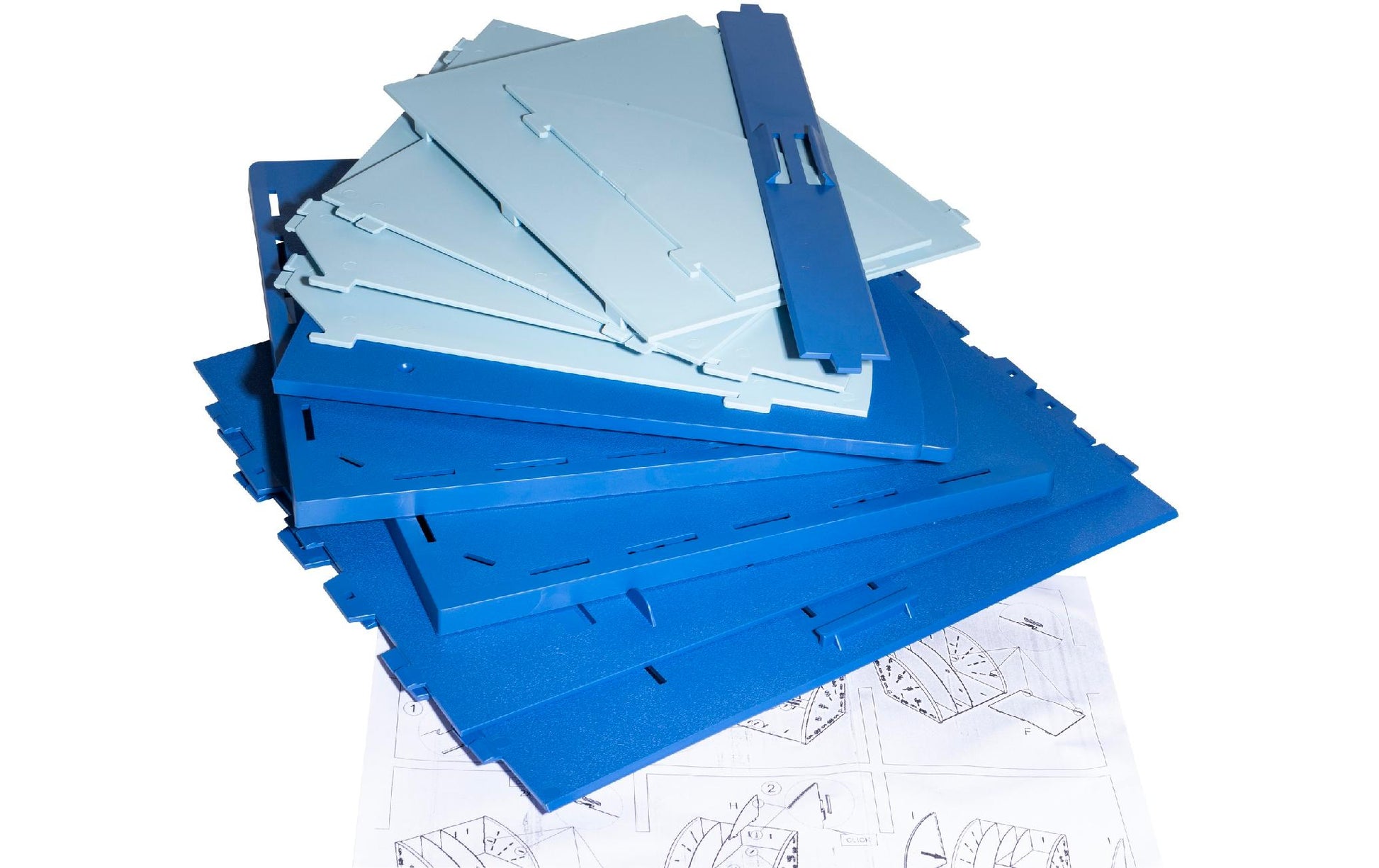 Exacompta Organizer Bee Blue – für ISO-A-Formate A5, A6 – 356 × 282 × 282 mm