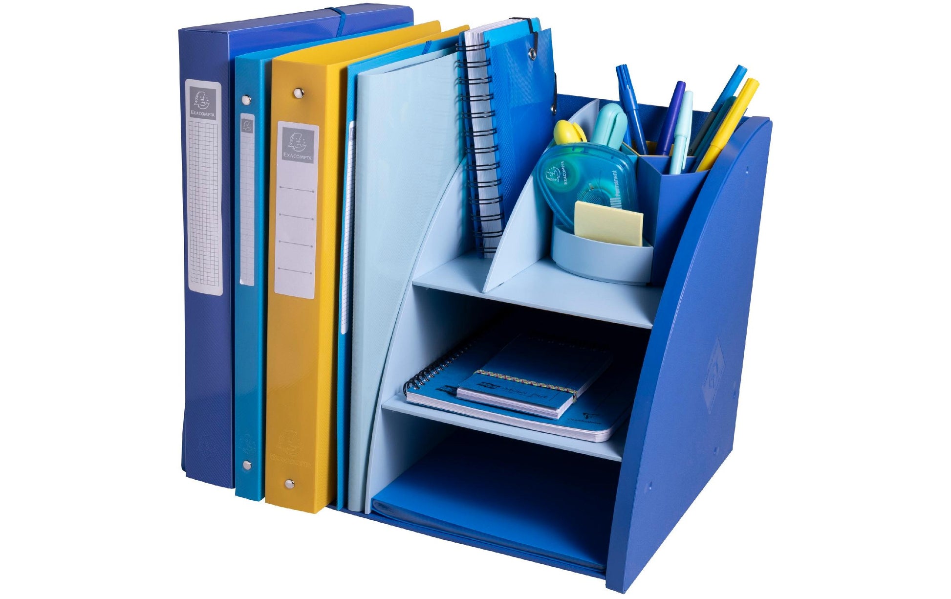 Exacompta Organizer Bee Blue – für ISO-A-Formate A5, A6 – 356 × 282 × 282 mm