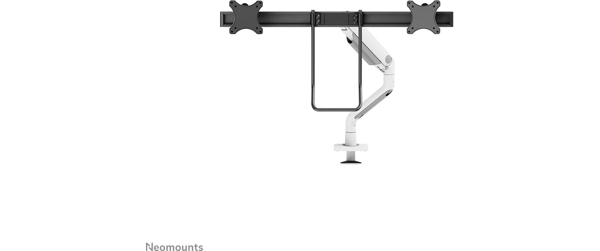 Neomounts Ds75S Ds75S-950Wh2 – Monitorarm, Dual, Tischklemme/Tischdurchführung, bis 32"