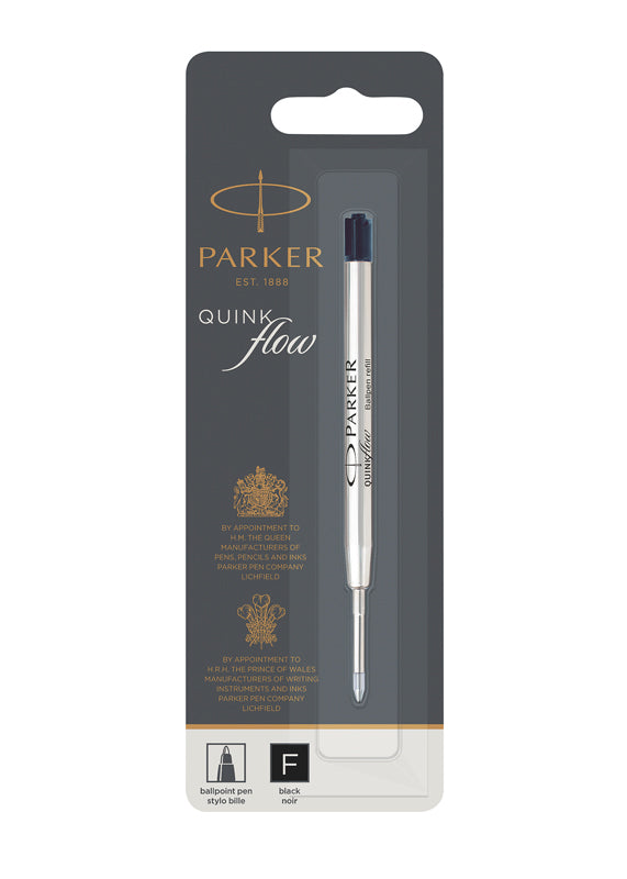Parker Kugelschreiber-Mine – Schwarz, 0,8 mm, dokumentenecht, geruchsarm, 1 Stück