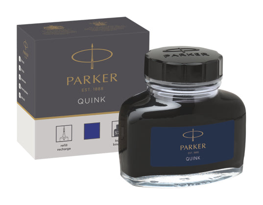 Parker Füllhaltertinte für Kolbenmechanik, Konverter – blau, geruchsarm, 57 ml