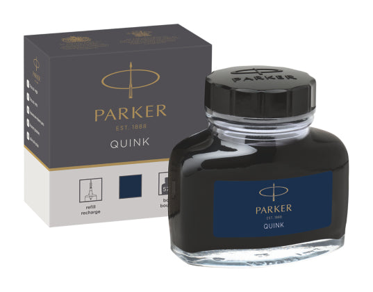 Parker Füllhaltertinte – Blau-Schwarz, Geruchsarm, 57 ml