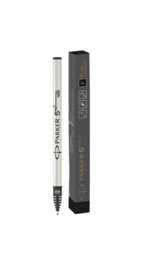 Parker 5TH 1950273 Rollerpatrone – Schwarz, 0,5 mm (Fein)