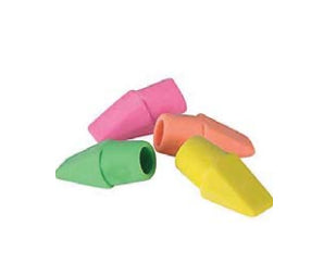 Linex Aufsteckradierer Cool Kidz 433400L – für Bleistifte, PVC-frei, farbig sortiert, 10 Stk.