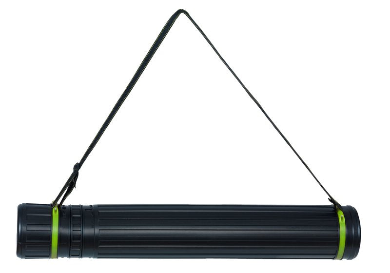 Linex Planrolle 75–135 cm Ø 125 mm – Schraubdeckel, verstellbarer Tragegurt, schwarz, Kunststoff