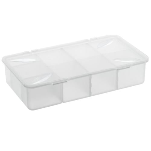 Rotho Aufbewahrungsbox 3 L (ohne Deckel) – Polypropylen – Transparent – BPA-frei – 198 × 76 × 339 mm